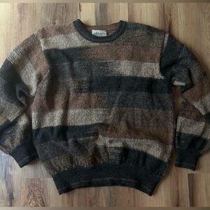 Vintage black and brown crewneck sweater